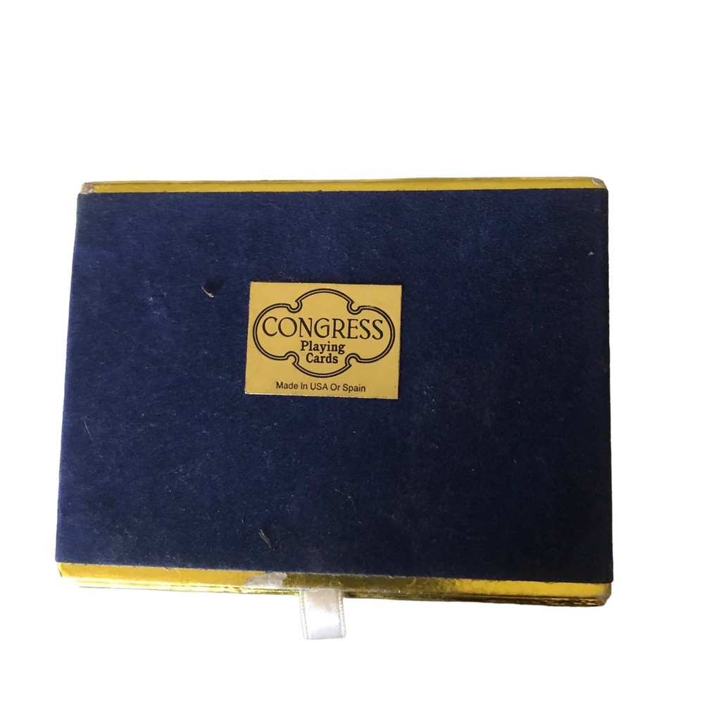 Congress Playing Cards Made in Spain 2pk in the Velvet Case; Collectible Cards